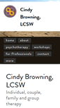 Mobile Screenshot of cindybrowninglcsw.com